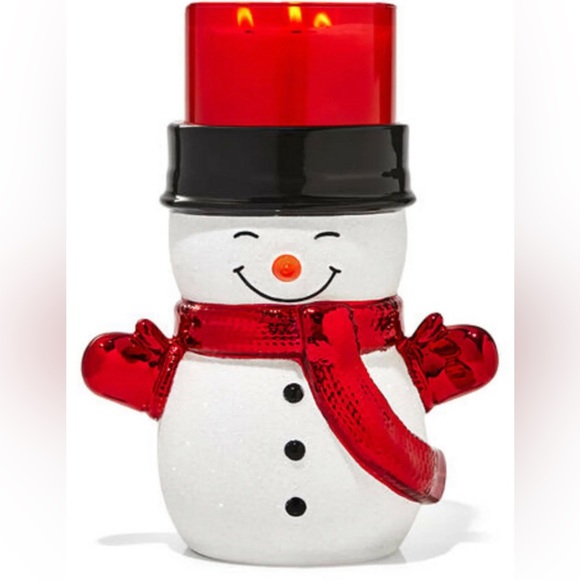 Bath & Body Works Accents Bath Body Works Ceramic Snowman Pedestal